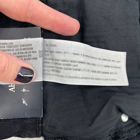 Abercrombie & Fitch Curve Love Ultra High Rise 90s Straight Jean Size 30/10S NWT - Picture 12 of 12